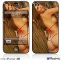iPhone 4S Decal Style Vinyl Skin - Joselyn Reyes 009 Thong Bikini